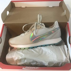 Nike Pre-Love O.X. Rainbow Swoosh Sneakers never word